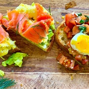 Egg and Barley Toast