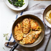 Chicken Escalope W Lemon and Thyme