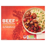 Beef in Black Bean and Rice