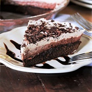 Layered Mocha Fudge Pie