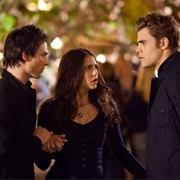 Elena and Damon or Stefan (Vampire Dairies)
