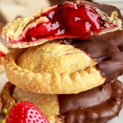 Chocolate Dipped Strawberry Hand Pie
