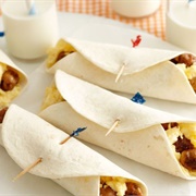 Egg and Meatball Wrap