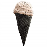 Black Waffle Cone