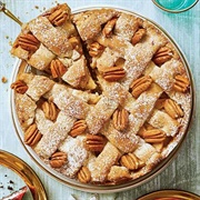 Cranberry-Apple Pie With Pecan Shortbread Crust