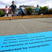 Sidewalk Poetry in Maple Ridge, BC, Canada