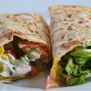 Egg and Pistachio Wrap