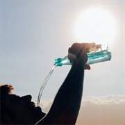 Quenching Desperate Thirst With a Cold Drink on a Hot & Humid Day