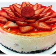 Gerald's Heavenly Desserts Strawberry Chocolate Chip Cheesecake