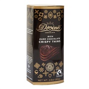 Divine Rich Dark Chocolate Crispy Thins