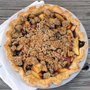 Nectarine, Blueberry & Vanilla Bean Pie