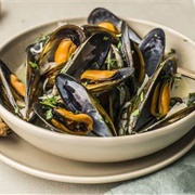 Steamed Mussels