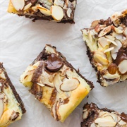 Dark Chocolate Almond Cheesecake Brownies