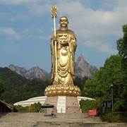 Bronze Statue of Dizang at Mount Jiuhua, China