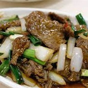 Lamb With Ginger and Spring Onions