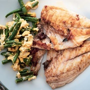 Egg and Grilled Fish