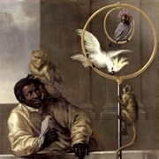 Negro With Parrots and Monkeys (David Klöcker Ehrenstrahl)