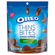 Oreo Thins Bites Mint Fudge Dipped