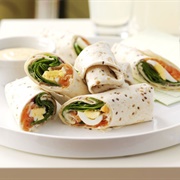Egg and Bluefish Wrap