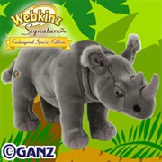 Signature Endangered Black African Rhinoceros