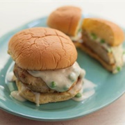 Chicken Pot Pie Burgers