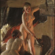 Girls From Dalarna Having a Bath (Anders Zorn)