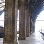 Between Platform 4 and 5, King&#39;s Cross Station