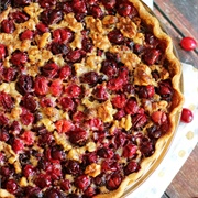 Cranberry Pomegranate Walnut Pie