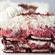 Red Velvet Oreo Cheesecake Icebox Cake