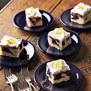 Blueberry Lemonade Poke Cake