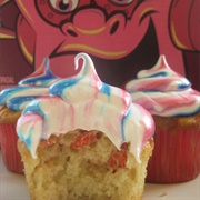 Franken Berry Vanilla Bean Cupcakes