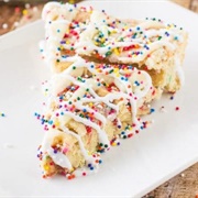Cinnamon Roll Funfetti Cake