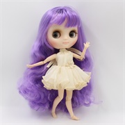 Doll Girl Purple Hair