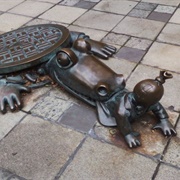 A Crocodile Eating a Capitalist, Brooklyn, NY