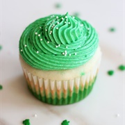 Green Ombre Cupcake