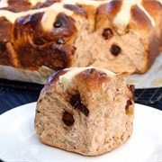 Banana Hot Cross Bun