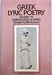 Greek Lyric Poetry (Willis Barnstone)