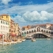 Grand Canal and Rialto Bridge, Venice, Italy