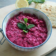 Beetroot and Mint Dip