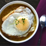 Egg and French Onion Soup