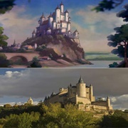 Queen's Castle in Snow White / Segovia Castle in Spain