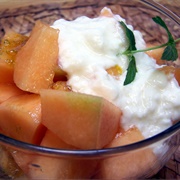 Cantaloupe W/Honey Ginger Dressing