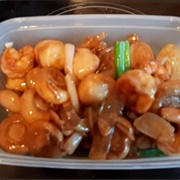 King Prawn With Chinese Mushrooms