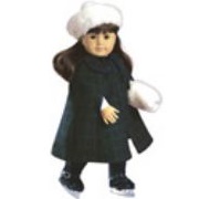 Plaid Cape and Gaiters