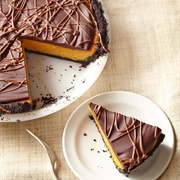 Chocolate Glazed Creamy Pumpkin Pie