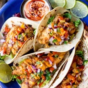 Battered Barramundi Tacos