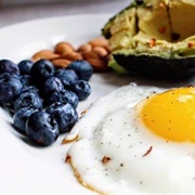 Egg and Blueberries