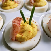 Lobster Deviled Eggs