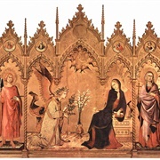 The Annunciation With Two Saints (Simone Martini)