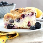 Blueberry Lemonade Cheesecake Bars